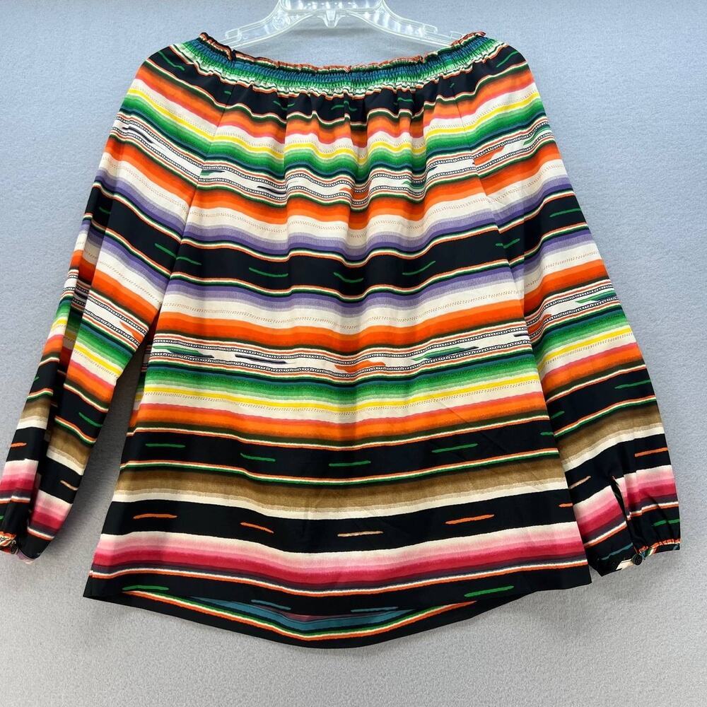 Lauren Ralph Lauren Southwest Women's Off the Shoulder Boho Blouse Size XS - Picture 8 of 9